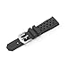 HANYTON Compatible with TAG Heuer Watch 22mm Band, Soft Silicone Rubber Replacement Strap for TAG Heuer Watch Formula 1 Series, Black