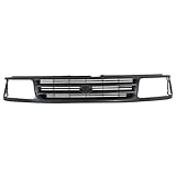 Titanium Plus Autoparts Dark Gray Grille with Headlight Holes and Emblem Provision Compatible with 93-98 Toyota T100 DLX One-Ton 5311134010 TO1200191