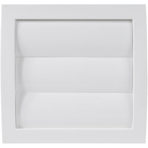 Vent Systems Housse d'aération blanche de 100 mm pour sèche-linge d'échappement de salle, couvercle d'ouverture à rabat pour grille d'aération, empêche...