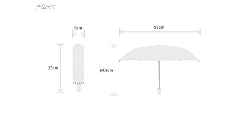 Automatic Folding Transparent Clear Auto Open Travel Umbrella For Women Girls (Black) #TOP7