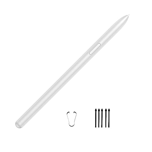 Mystic Silver Galaxy Tab S7 FE Pen for Samsung Galaxy Tab S7 FE S Pen Stylus Pen Replacement +Free 5 Tips for Samsung Galaxy Tab S7 FE Stylus S Pen