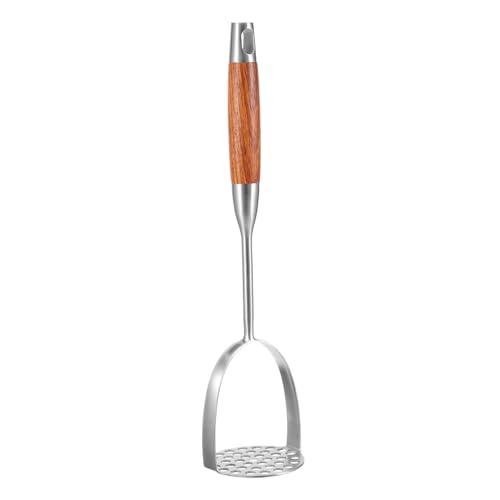 Ciieeo 1Pc Potato Masher Lightweight Handheld Potato Presser with Non Slip to Clean Kitchen Tool for Smooth Mashed Potatoes and Vegetables Assorted Color