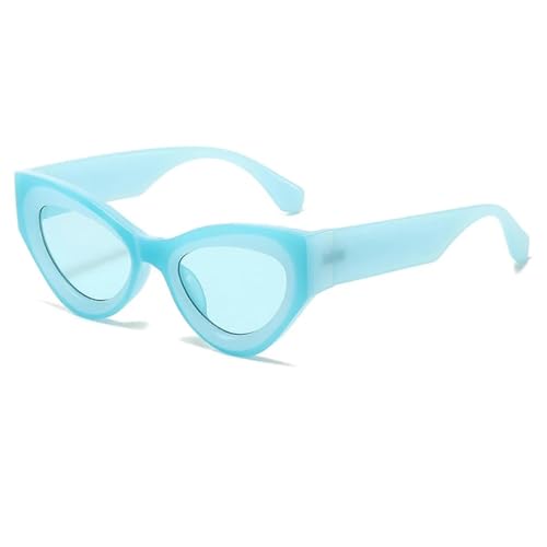 Lunettes de soleil œil de chat punk à monture épaisse vintage UV400
