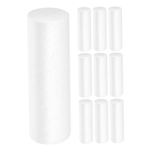 Cabilock 10pcs Christmas Decorations Foam Cylinders Polystyrene Modeling Foams Diy Ornaments Festive Floral Displays