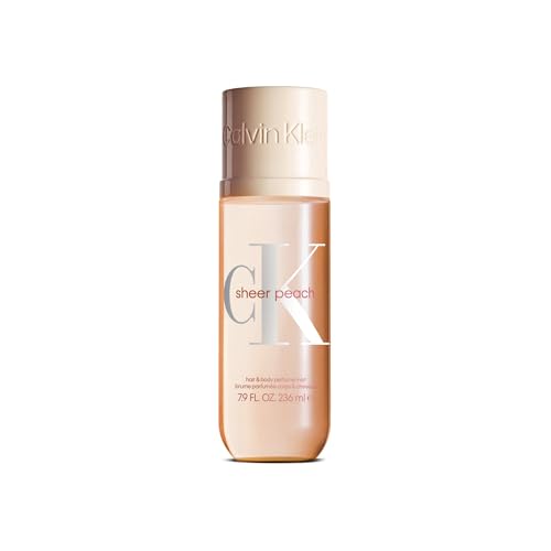 Calvin Klein CK Sheer Peach Hair & Body Mist – Fruity Unisex Perfume – With Notes of Peach Nectar Accord, Waterlilies, & Musk
