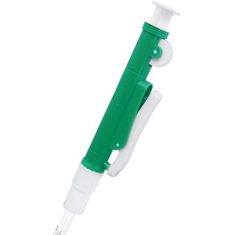 LVDALAB Pipette Pumps, Scientific Pipette Pump, Fit for Disposable Plastic Pipettes Glass Pipettor, 10ml Green Cover