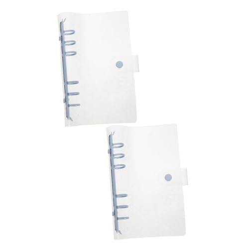 IMIKEYA 2pcs Notebook Cover Binder Shell for Document Organization Multi-Function File Folder for School Office and Travel Heavy Duty Design Premium Clips