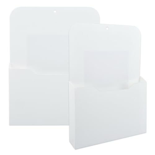 MVQPER 2 Stück Magnetischer Stiftehalter,Magnetisch Zeitungshalter Wand,Dokumentenhalter Bürobedarf Aufbewahrung für Whiteboard Kühlschrank Schule Büro