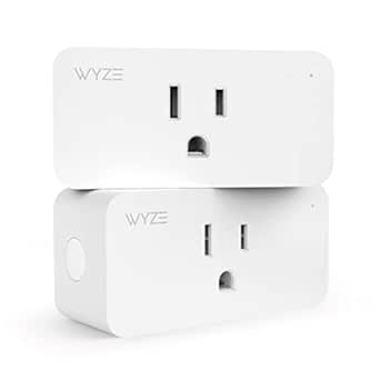 Wyze Plug, 2.4GHz WiFi Smart Plug, Works with Alexa, Google Assistant, IFTTT, No Hub Required, Two-Pack, White asin的图片
