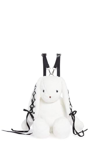 Dolls Kill Cuddly Bunny Plush Backpack by Current Mood