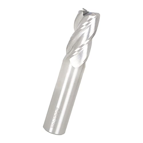 Image of kimllier 3 /4 Inch 4 Flute Helix Carbide Square End Mill 30 Degree Fit for Aluminum Cut Non-Ferrous Metal Upcut CNC Spiral Router Bit