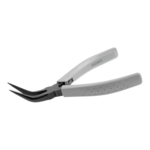 FACOM Precision Pliers with Semicircular Jaws, Curved, A.45 mm, Length 155 mm, Pack of 1, 403.MT