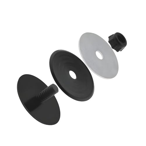 GIONAR 46mm Blindstopfen Heckwischerabdeckung, Zierschraube für Heckscheibenwischer, Wischerarm Abdeckung, Glasstopfen für Heckklappe, Schwarz