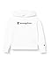 Produktbild Champion Mädchen Girls' Seasonal Big Logo Hooded Sweatshirt Kapuzenpullover, weiß, 8 Jahre