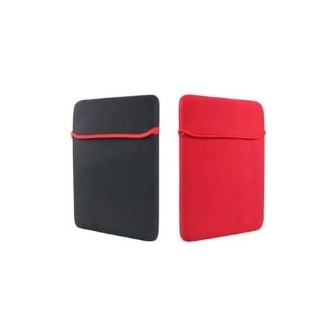 Storite Soft Laptop Sleeve Bag/Cover Case (Reversible) Fits for 15-15.6,14-14.6, 12 & 10 Inch Laptop - Black & Red (12 Inch) Cover