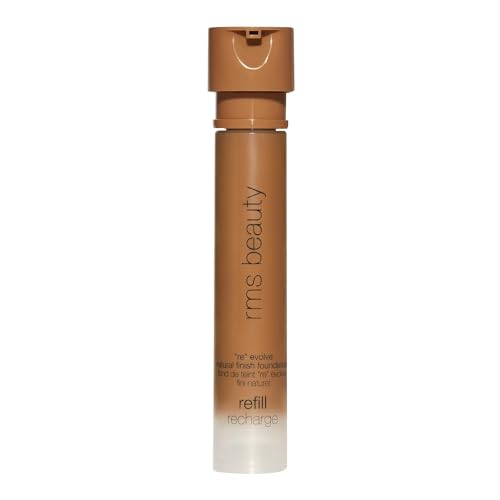 RMS Beauty ReEvolve Medium Coverage Liquid Foundation – Skincare-Infused, Natural Finish – Non-Comedogenic & Silicone-Free – 12-Hour Wear – Refillable – 1.0 fl oz
