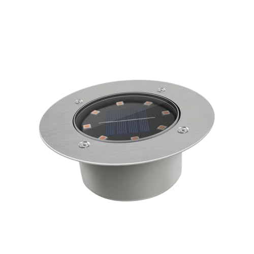 SHINEOFI Lampe Solaire Encastrable Étanche Leds pour Jardin Trottoir et Terrasse Lumière Au Sol avec Automatique Milieu Extérieur