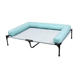 Cama elevada para perros: Su diseño elevado y malla transpirable ayudan mascotas a mantenerse y secas. Se puede usar en interiores como en exteriores para garantizar comodidad de sus mascotas en cualquier entorno.