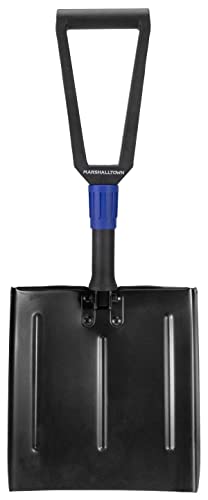 Pala plegable de punta angular Marshalltown Proscape de acero al carbono con bolsa exclusiva 3