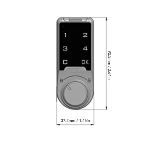 Teclado Táctil Digital en Cerradura para Gabinete sin Llaves en L30 8