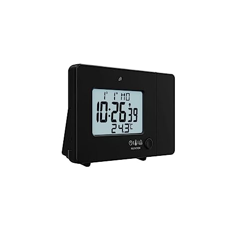 Crivit Auriol - Reloj despertador con proyección por radio, pantalla LCD, color negro