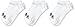 adidas DZ9415 LIGHT NOSH 3PP Socks unisex-adult white/white/white S