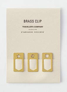 スターバックス ロースタリー トラベラーズノート ブルー ブラスクリップ スターバックス リザーブ ロースタリー ブラスクリップ