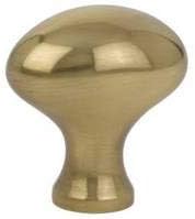 Emtek Oval Knob Finish: French Antique Brass, Size: 1.25" H x 1.25" W x 1.25" D