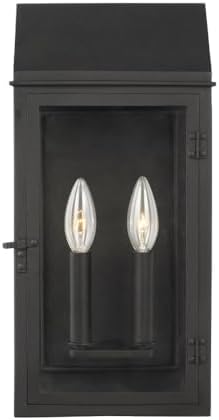 Generation Lighting-Hingham by Chapman & Myers-2 Light Medium Outdoor Wall Lantern in Contemporary Style-8 Inch Wide by