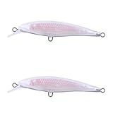 Vzuiwkfmr 30-Piece DIY Unpainted Minnow Wobbler Lure Blanks Floating Hard Bait Bodies Suspending Jerkbait with Laser Holographic Inner Core Fresh & Saltwater Universal 3.35in/8.5cm 0.22oz/6.1g