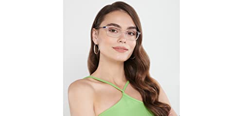 Image of Vincent Chase By Lenskart | Transparent Unisex Zero Power Bluecut & Antiglare Computer Eyeglasses For Eye Protection and Strain | Cellulose Acetate | Full Rim Rectangular | Small | VC E10502