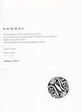 Kommos II: The Final Neolithic Through Middle Minoan III Pottery