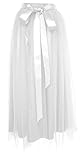 Dancina Girls Ankle Length Tutu Maxi A-line Long Tulle Skirt 5-8 yrs White