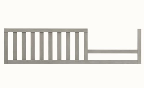 Image of Toddler Bed Safety Guard Rail for Evolur Baby Convertible Cribs - Solid Wood Rail for Convertible Crib to Toddler Bed Conversion - Safety Bed Rail for Children (Ash Grey, Model 811)