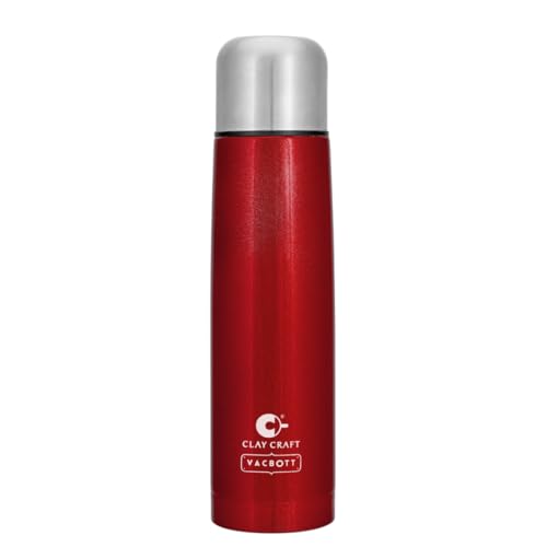 Image of Clay Craft Vacbott Terra Double Walled|18 Hours Hot and 24 Hours Cold Vacuum Insulated|Thermosteel| Flask Bottle 1000 ml|Bottles for Office|Travelling|BPA-Free|BIS Certified|1Year Limited Warranty