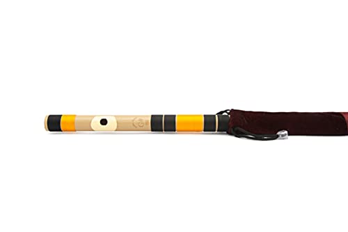 Image of Radhe Flutes | PVC Fiber G Sharp Bansuri | Base Octave | Right Handed | Durable, Crack-Resistant & Weatherproof Flute | Includes Soft Velvet Cover for Safe Storage