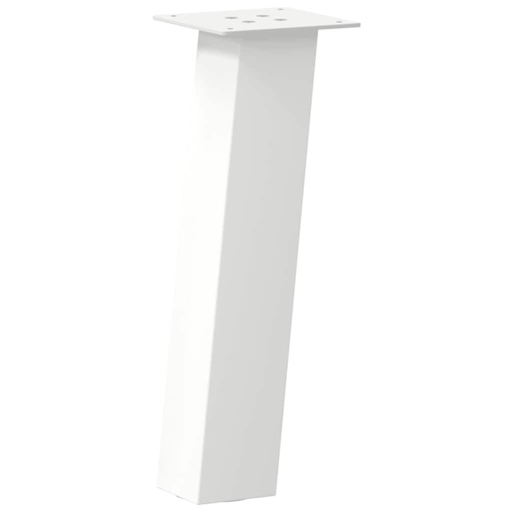 Juego de 4 patas para mesa de café, color blanco, 30 cm, patas de