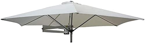 Parasol de 250 cm con poste metálico resistente para exteriores y balcones modernos
