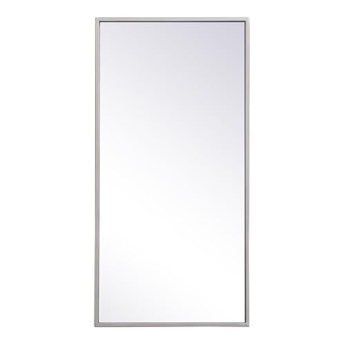ARS Concepts Luster, Metal Frame Rectangle Mirror 14X28 Inch in