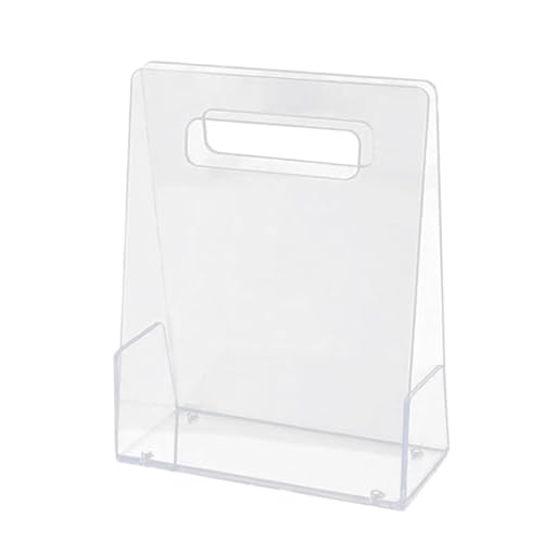 Consejos para Comprar Bolsas y cestas de la compra para comprar online. 41 Bolsa de regalo de acrílico transparente: cesta floral portátil, soporte para compras decorativo reutilizable, embalaje transparente elegante | Perfecto para ramos, celebraciones...
