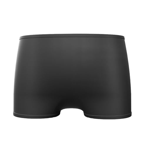 ETUCYNG Pantalones cortos de natación para hombre, de secado rápido, impermeables, para playa, resistentes a los rayos UV, cómodos, elásticos, trajes de baño para hombre, verano y playa, Negro, L
