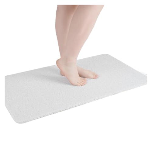 ���K�ȃV�����[�}�b�g DIY ����~�߃o�X�}�b�g ���؂�\ �������ȒP �􂦂�o�X���[��(White,50cmx80cm)