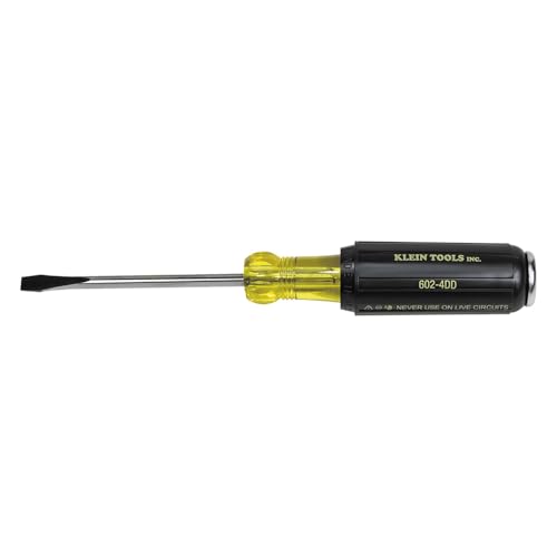 Klein Tools 602-4DD Demolition Screwdriver with Keystone Tip and 4-Inch Shank, Made in USA