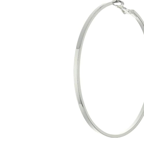 Image of GUESS Basic Extra-Large Thin Hoop Earrings
