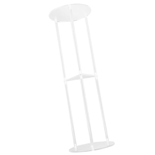 Table d'appoint en acrylique transparent 3 niveaux, bout de canapé moderne