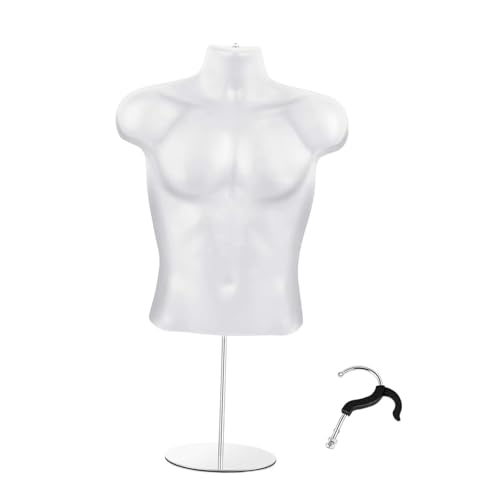 Mannequin hanger vêtements demi-corps support réglable accessoire présentation - 8