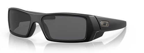 New Oakley Gascan Matte Black Frame Sunglasses With Grey Lens