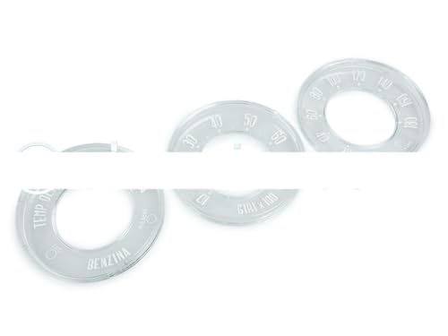 Vetrini Quadro Strumenti Scala 180 Km/h (3 Pezzi) Compatibile Con Alfa Romeo Giulietta Spider Epoca