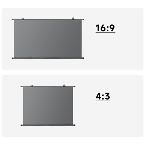 Pantalla retráctil HD 72" 16:9 para proyector miniatura 3