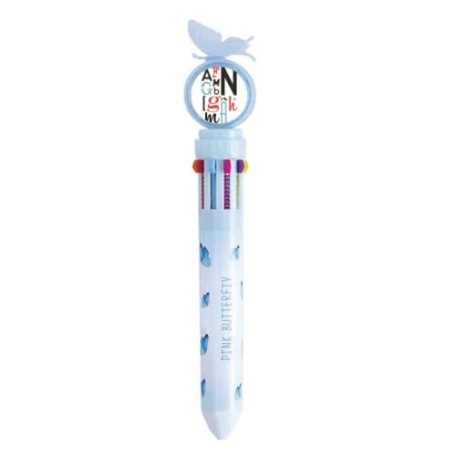 Stylo à bille rétractable multicolore alphabet, cadeau idéal pour la rentrée